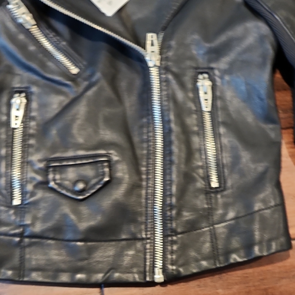 Blank NYC Black Leather Jacket Nwt - Picture 4 of 5